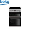 Beko BDC6C55X: 60cm, 4 vitroceramic hobs | multi-functional oven